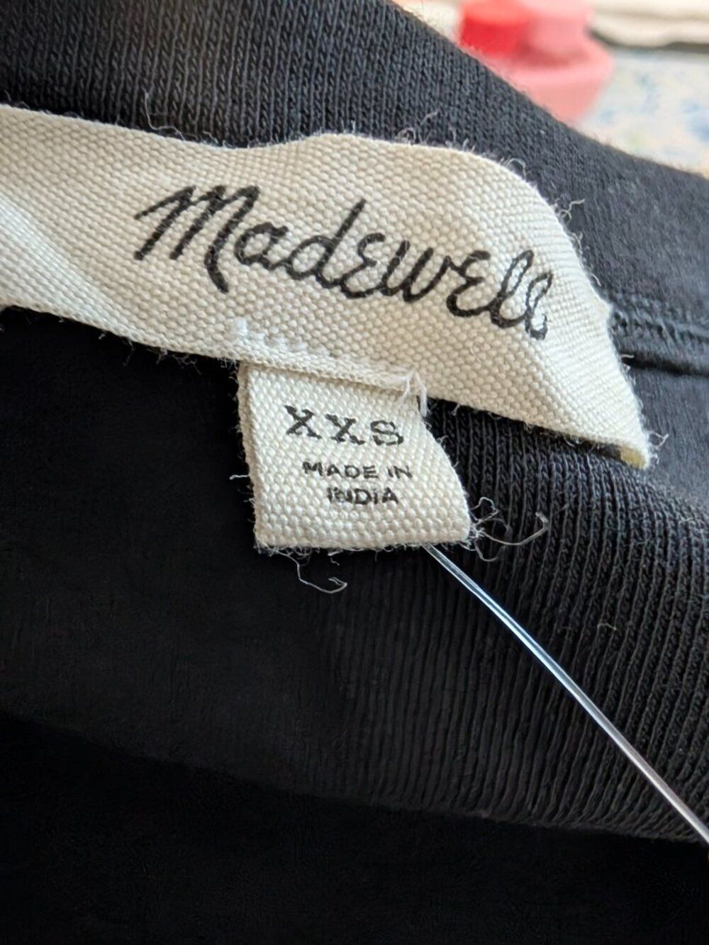 Madewell Black Mixed Poplin Scoopneck Maxi Dress XXS NWT Minimalist Quiet Luxury - Picture 4 of 11